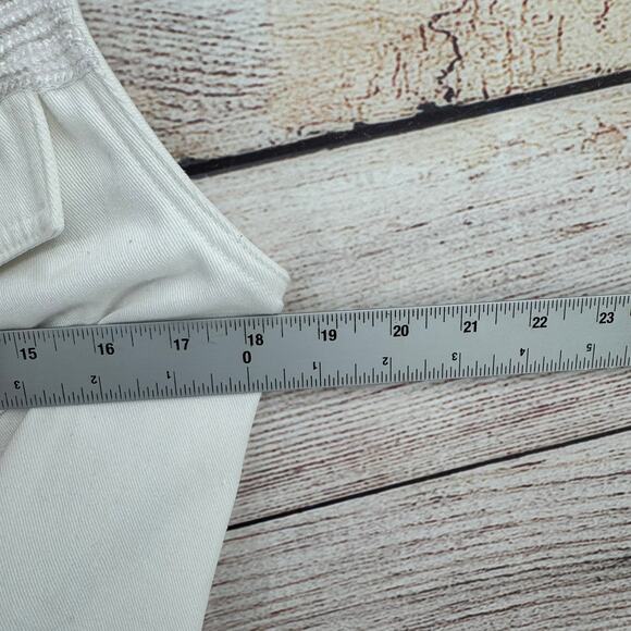 Vintage Opal Lorraine Wardy Jean Shorts and Vest Set Womens 28 Medium White - Picture 5 of 13
